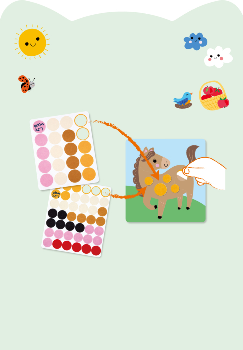 Set creativ Dezlipeste-Lipeste-Joaca-te, Dots4Fun - Animale de companie - Avenir - BazaRapid.ro [5]