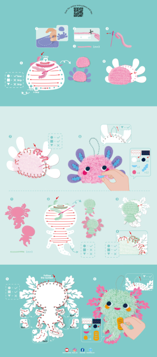 Set creativ Everyday Craft - confectioneaza charm-uri Axolotl - Avenir - BazaRapid.ro [4]
