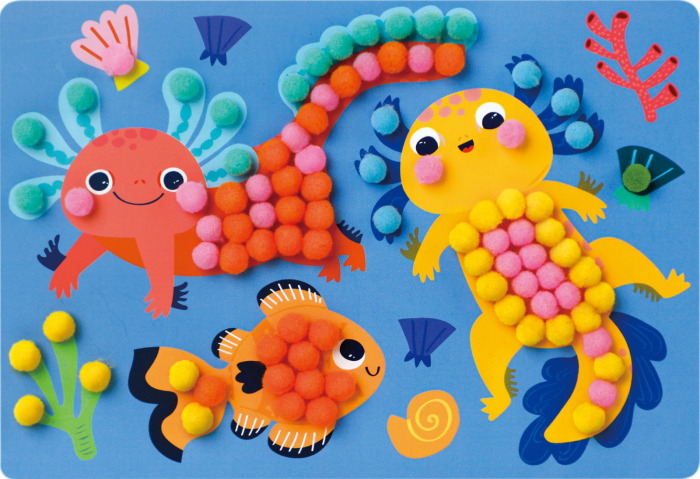 Set creativ Everyday Craft Pom Pom - confectioneaza un Axolotl - Avenir - BazaRapid.ro [6]