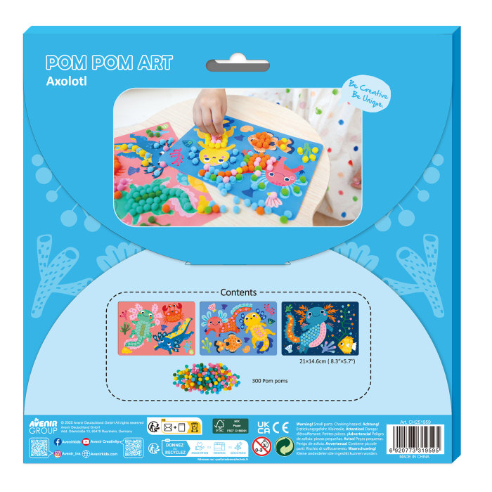Set creativ Everyday Craft Pom Pom - confectioneaza un Axolotl - Avenir - BazaRapid.ro [2]