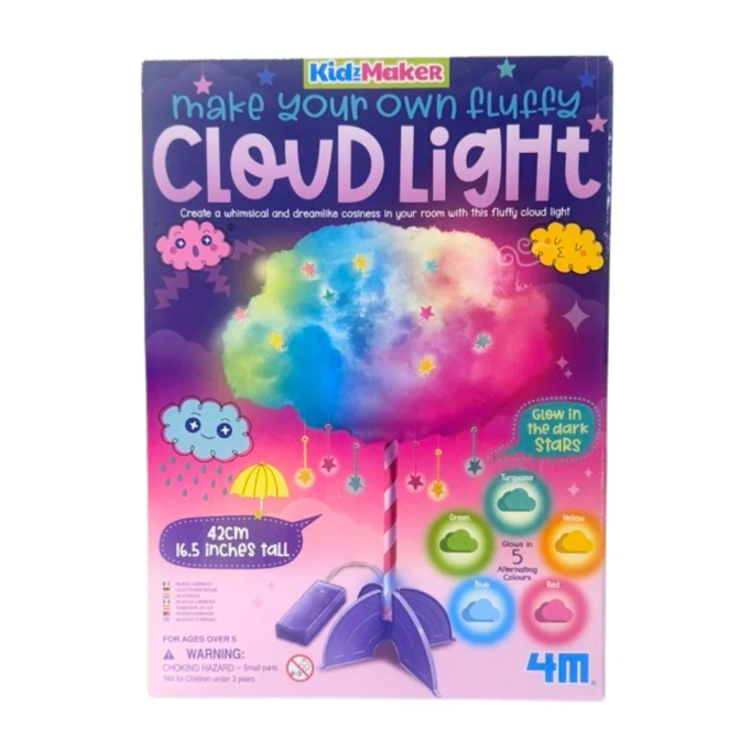 Set creativ - Lampa nor pufoasa DIY - KidzMaker - 4M - BazaRapid.ro [3]