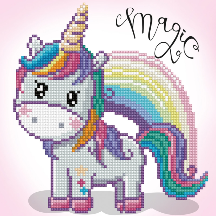 Set creativ pictura cu diamante - Unicorn Curcubeu - Diamond Dotz® - BazaRapid.ro [2]