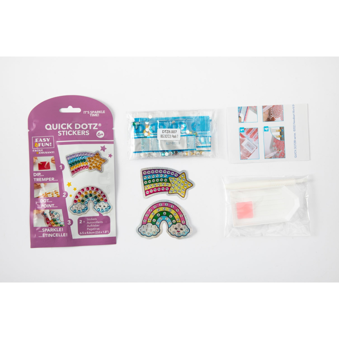Set creativ super-rapid, autocolante BIG DOTZ - Stea Cometa si Curcubeu - Diamond Dotz® - BazaRapid.ro [3]