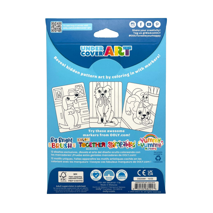 Set de colorat cu modele secrete Undercover Art - Catei - Ooly - BazaRapid.ro [7]