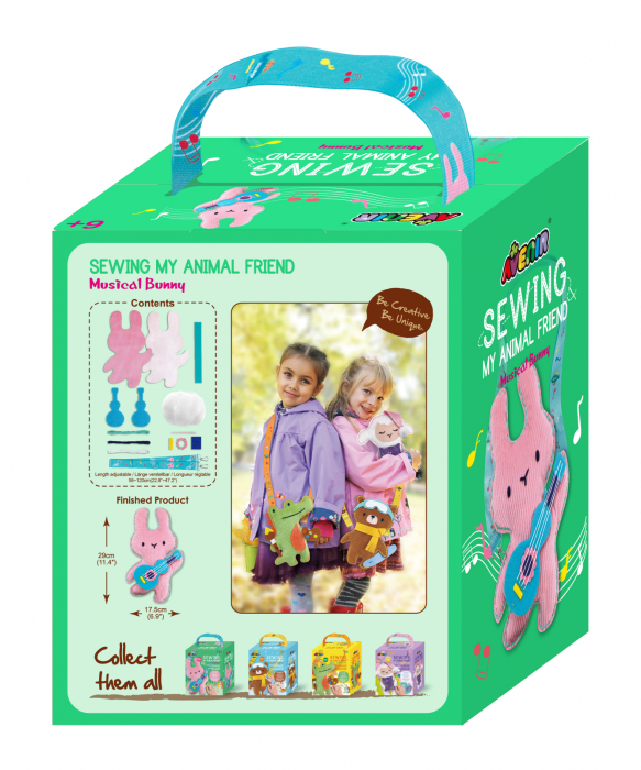 Set de cusut Prietenul Meu Animal - Iepuras Muzical - Avenir - BazaRapid.ro [5]