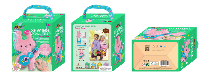 Set de cusut Prietenul Meu Animal - Iepuras Muzical - Avenir - BazaRapid.ro [6]