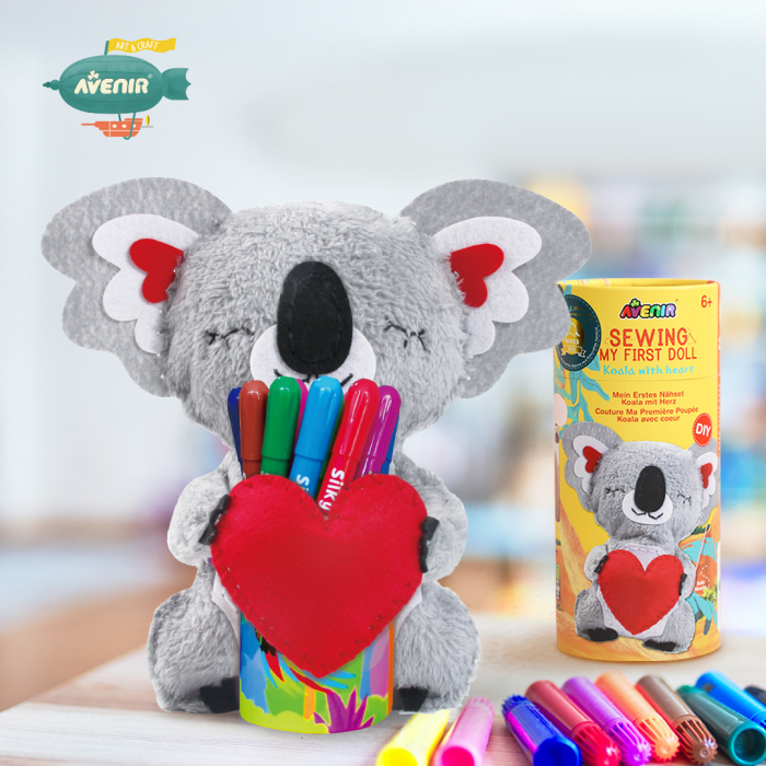 Set de cusut Prima Mea Papusa, Koala cu inima - Avenir - BazaRapid.ro [4]