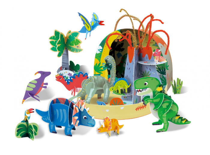 Set de joaca creativa DIY, portabil - Lumea Dinozaurilor - Avenir - BazaRapid.ro [2]