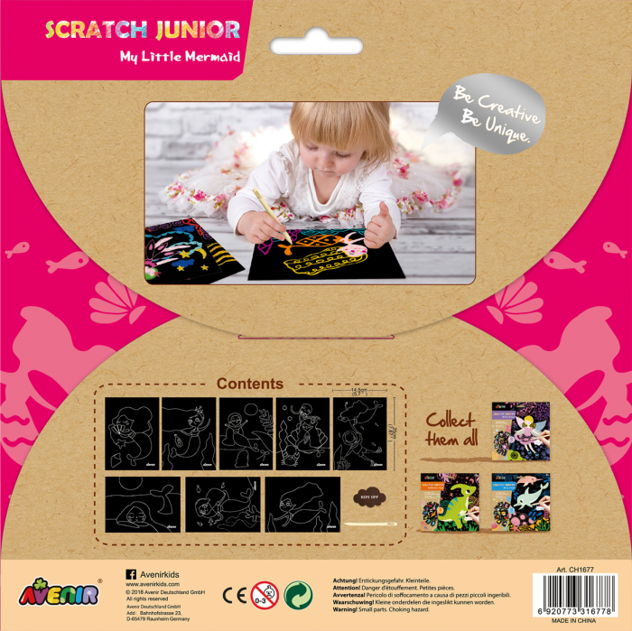 Set de razuit Scratch Junior - Mica Mea Sirena - Avenir - BazaRapid.ro [3]