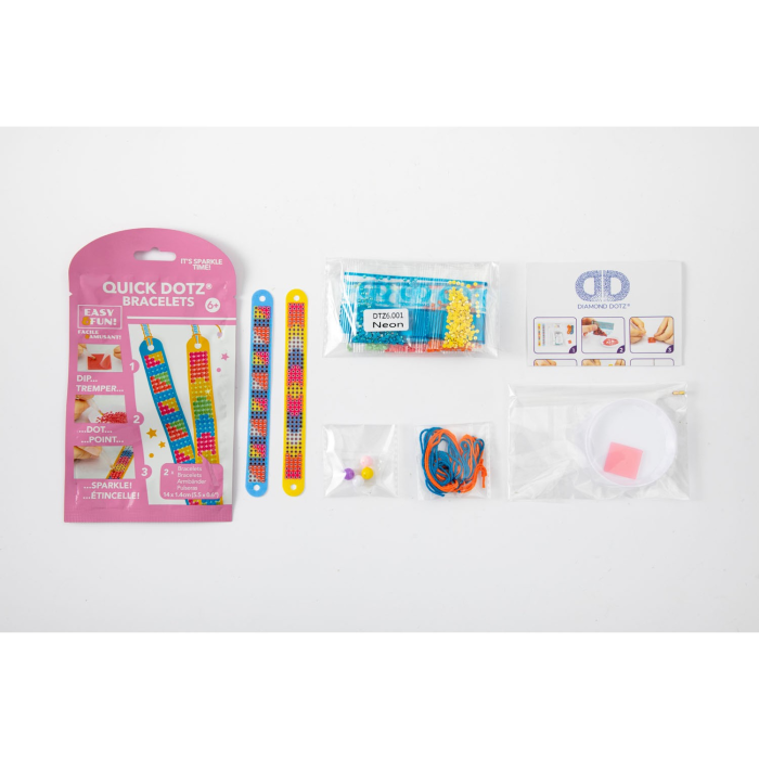 Set DIY creativ - bratari Neon, pictura cu diamante - Diamond Dotz® - BazaRapid.ro [3]