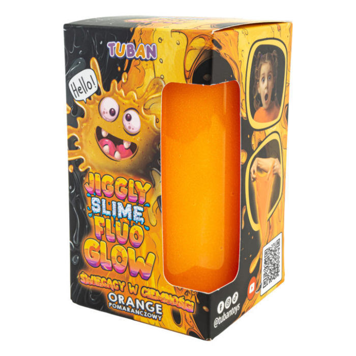 Set DIY experimente JIGGLY SLIME FLUO GLOW , PORTOCALIU 430 g - Tuban - BazaRapid.ro [5]