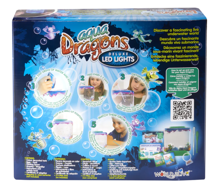 Set educativ STEM - AQUA DRAGONS Habitat Lumea subacvatica - acvariu Deluxe cu LED-uri - Aqua Dragons - BazaRapid.ro [4]
