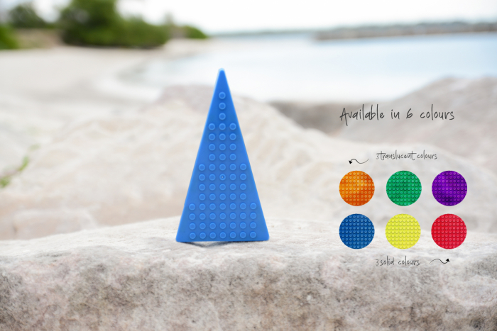 Set magnetic Magbrix 12 piese triunghi isoscel - compatibil cu caramizi de constructie tip Lego - Magblox - BazaRapid.ro [2]