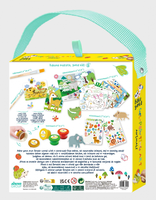 Set portabil de pictura cu gel Haku Yoka - Animale - Avenir - BazaRapid.ro [2]