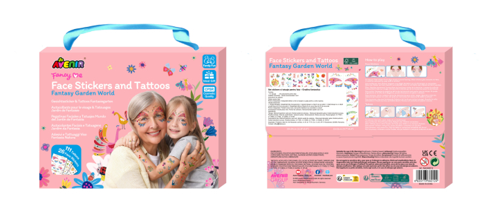 Set stickere si tatuaje pentru fata , Gradina fantastica - Avenir - BazaRapid.ro [4]