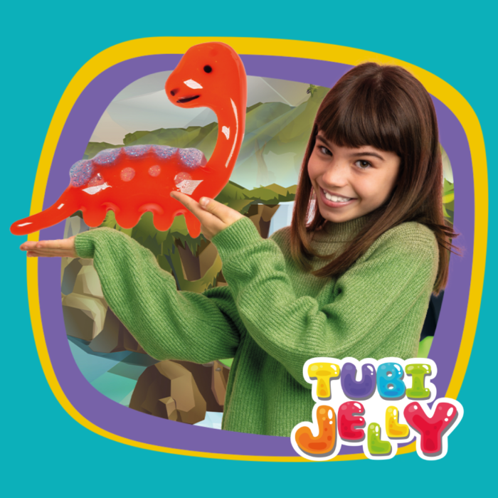 SET TUBI JELLY (gel modelator) cu 6 culori si acvariu mic , DINOZURI - Tuban - BazaRapid.ro [6]