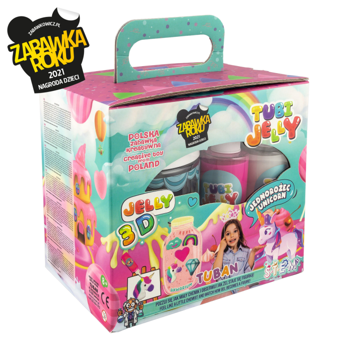 SET TUBI JELLY (gel modelator) cu 6 culori si acvariu mic , UNICORN - Tuban - BazaRapid.ro [5]
