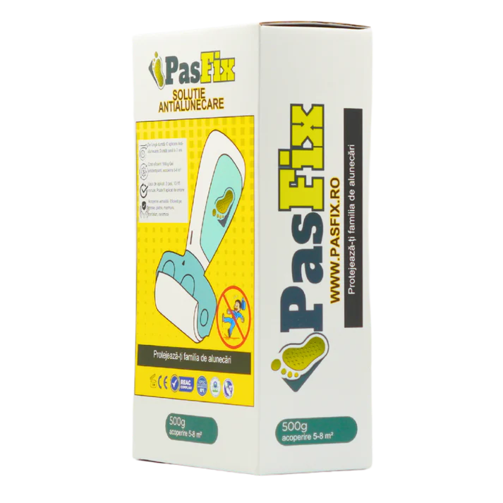 Soluție Antialunecare PasFix 500ml - Protecție pentru gresie, faianță, marmură, piatră naturală cu rolă aplicatoare [4]