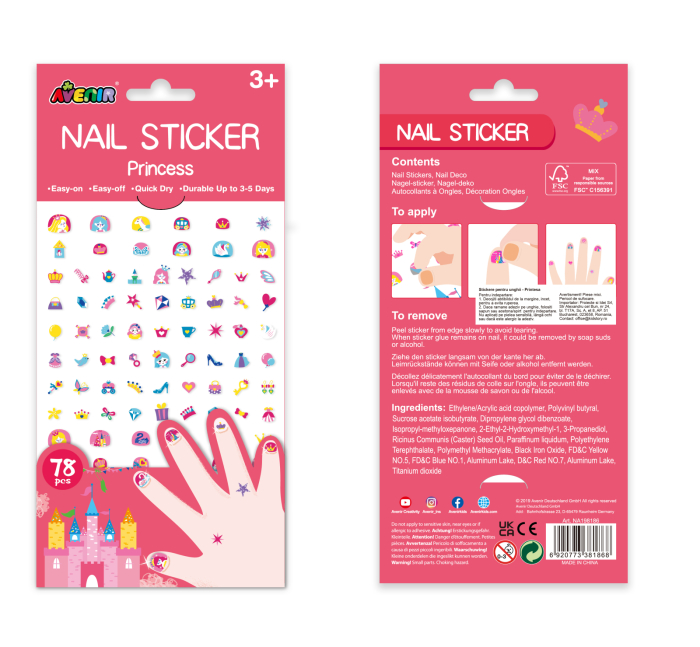 Stickere pentru unghii - Printesa - Avenir - BazaRapid.ro [4]