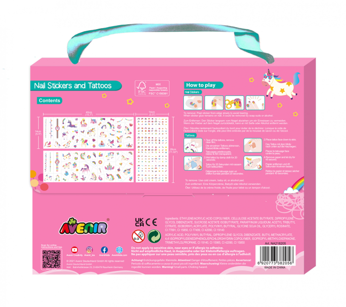 Stickere pentru unghii si tatuaje - Unicorni - Avenir - BazaRapid.ro [5]