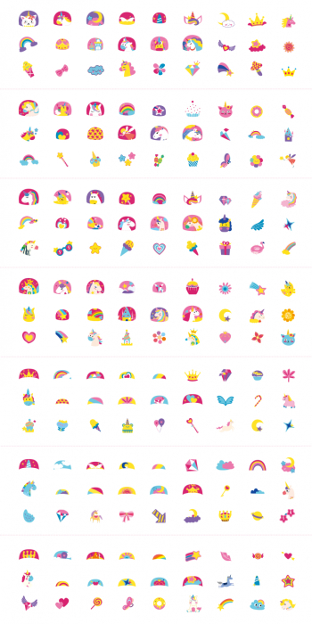 Stickere pentru unghii si tatuaje - Unicorni - Avenir - BazaRapid.ro [7]