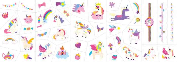 Stickere pentru unghii si tatuaje - Unicorni - Avenir - BazaRapid.ro [6]