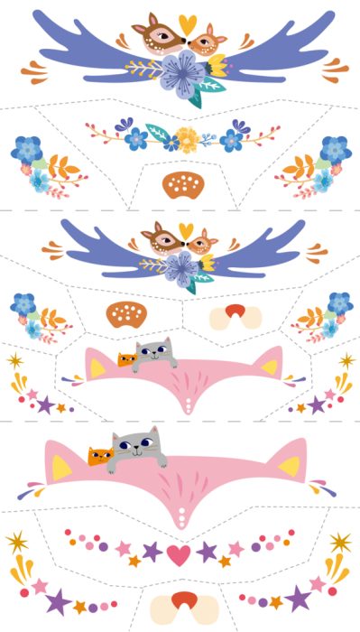 Stickere si tatuaje pentru fata - set parinte-copil - distractie in familie - Avenir - BazaRapid.ro [7]