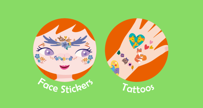 Stickere si tatuaje pentru fata - set parinte-copil - distractie in familie - Avenir - BazaRapid.ro [4]