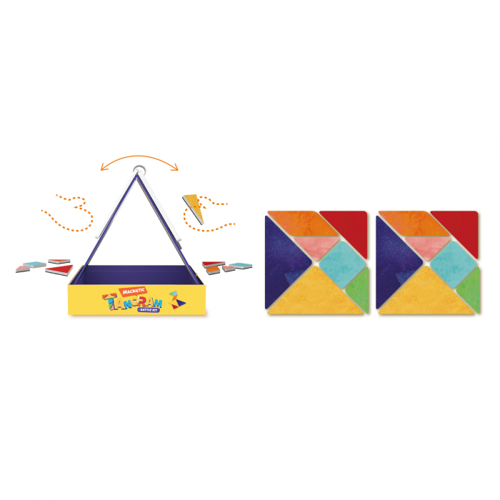 Tangram magnetic - Battle kit, 2 jucatori - mierEdu - BazaRapid.ro [3]