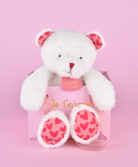 Ursulet din plus moale Te Iubesc in punga cadou , 25 cm - Doudou et Compagnie - BazaRapid.ro [4]
