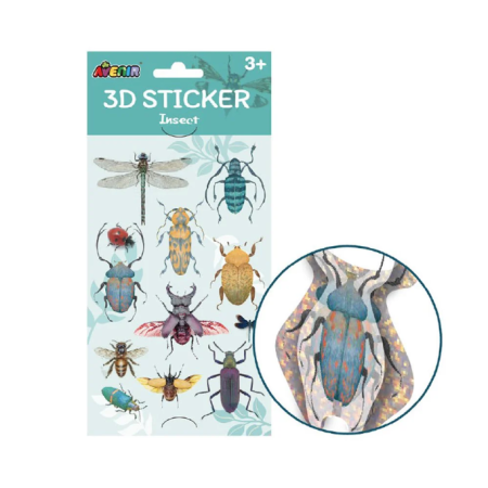 JUCARII - Abtibilduri 3D - Insecte, colectia Creatii Naturale - Avenir - BazaRapid.ro