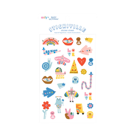 RECHIZITE CREATIVE - Abtibilduri 3D Stickiville Mini Mantras - Ooly - BazaRapid.ro