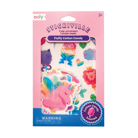 RECHIZITE CREATIVE - Abtibilduri parfumate - Stickiville Fluffy Cotton Candy - Ooly - BazaRapid.ro