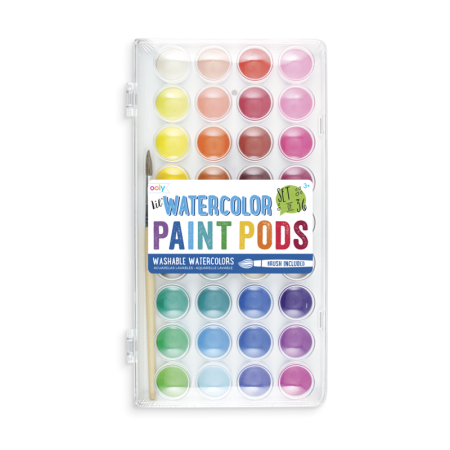 RECHIZITE CREATIVE - Acuarele lavabile Lil Paint, 36 culori - Ooly - BazaRapid.ro