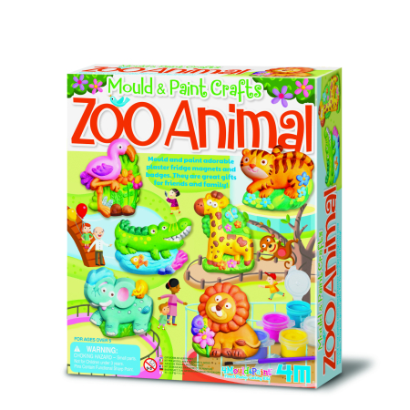 Arts Crafts - Atelier creativ Modeleaza si picteaza - Animale Zoo - 4M - BazaRapid.ro