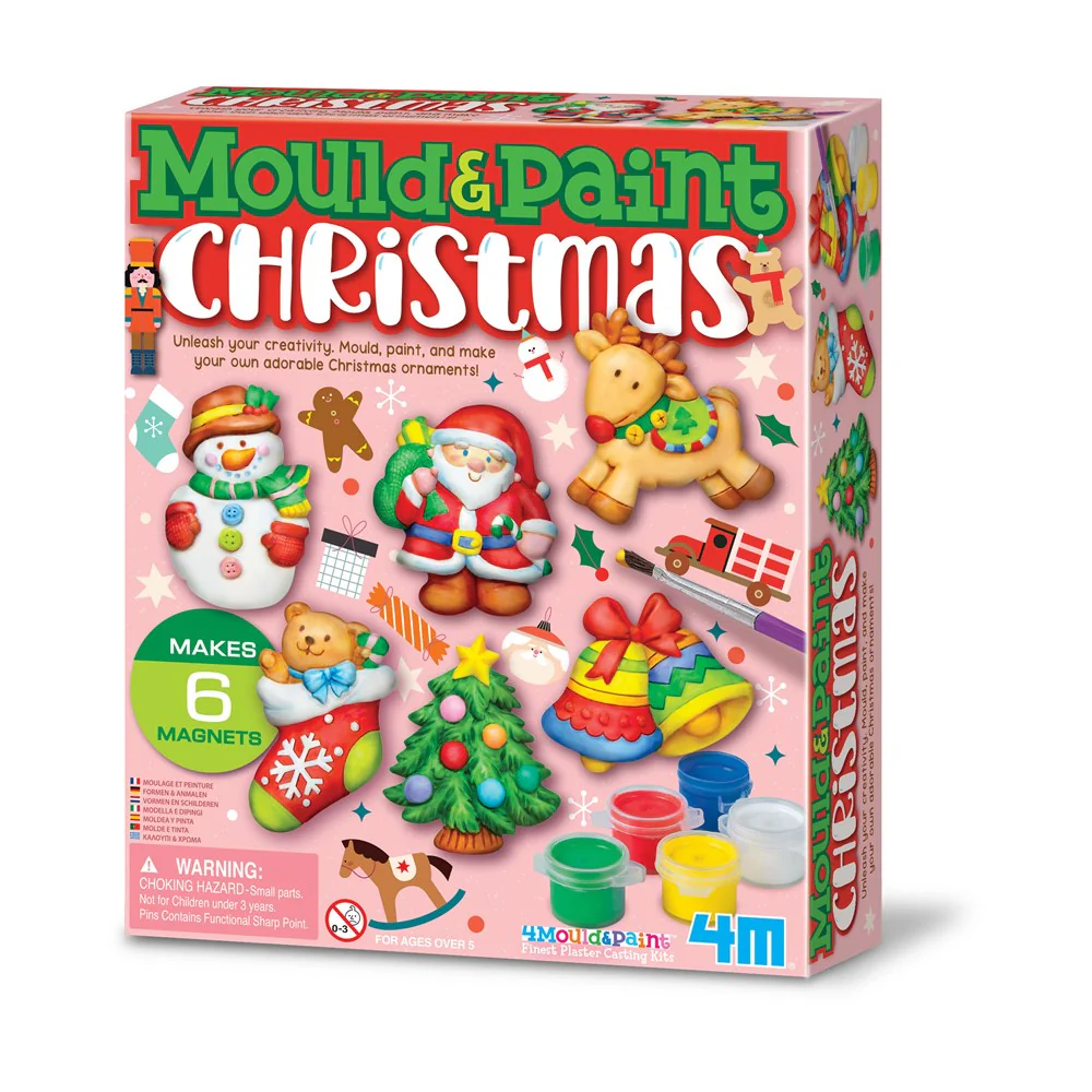Arts Crafts - Atelier creativ Modeleaza si picteaza - Craciun - 4M - BazaRapid.ro