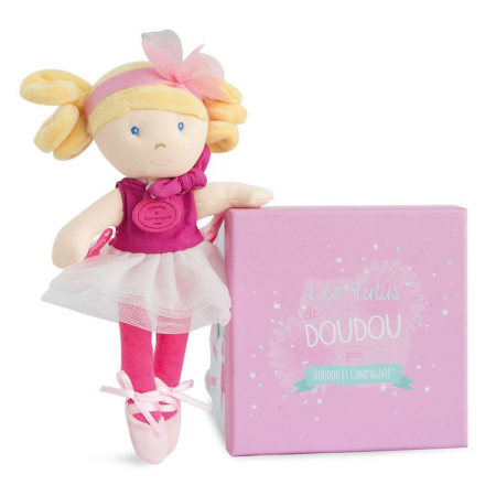 Jucarii Bebelusi si Plus - Balerina din plus - 23 cm - Jolijou - BazaRapid.ro