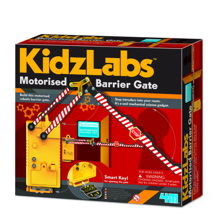 STEM educativ - Bariera motorizata KidzLabs - 4M - BazaRapid.ro