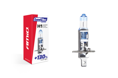 Auto - Moto - Bec halogen H1 12V 55W LumiTec LIMITED + 130%