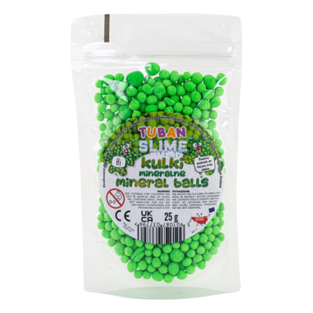 Slime si Jucarii Senzoriale - Bilute minerale pentru slime, verzi, 25 g - Tuban - BazaRapid.ro