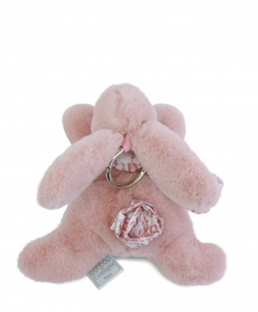 Jucarii Bebelusi si Plus - Breloc accesoriu Doudou - iepuras, 16 cm - Doudou et Compagnie - BazaRapid.ro