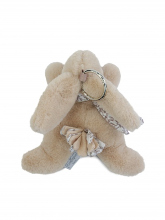 Jucarii Bebelusi si Plus - Breloc accesoriu Doudou - iepuras, 16 cm - Doudou et Compagnie - BazaRapid.ro
