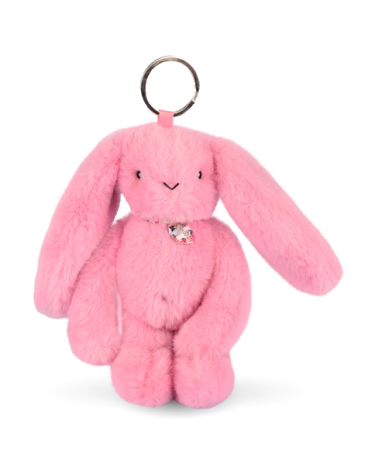 Jucarii Bebelusi si Plus - Breloc accesoriu Doudou - iepuras, 18 cm - Doudou et Compagnie - BazaRapid.ro