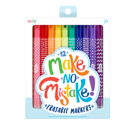 RECHIZITE CREATIVE - Carioci care se sterg - Make no mistake! - Set de 12 - Ooly - BazaRapid.ro