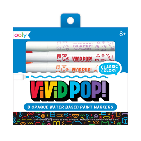 Carioci cu vopsea Vivid Pop! - set de 8, clasic - Ooly - BazaRapid.ro