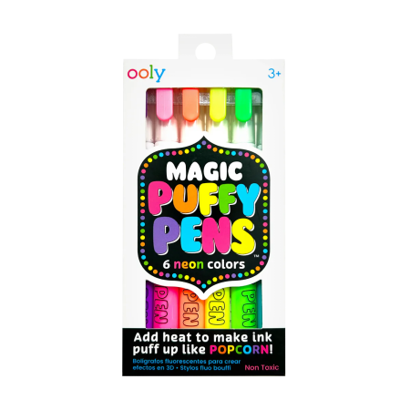 RECHIZITE CREATIVE - Carioci magice cu efect 3D, Puffy Pens, - Ooly - BazaRapid.ro