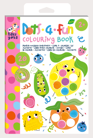 Arts Crafts - Carte de colorat Dots4Fun - Alimente - Avenir - BazaRapid.ro