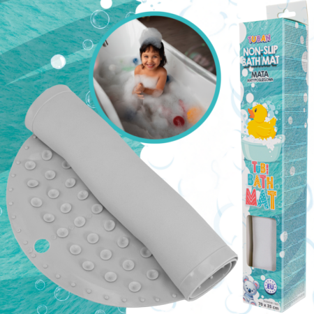 Slime si Jucarii Senzoriale - CovoraE de baie antiderapant , alb - Tuban - BazaRapid.ro