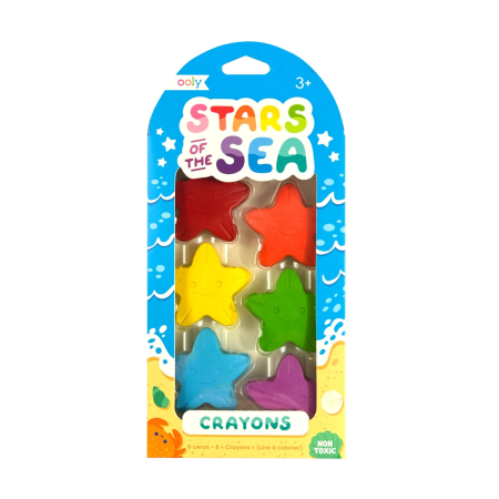 RECHIZITE CREATIVE - Creioane cerate Star of the Seas, set de 6 - Ooly - BazaRapid.ro