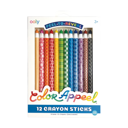 Creioane colorate Color Appeel, set de 12, cu invelis detasabil - Ooly - BazaRapid.ro